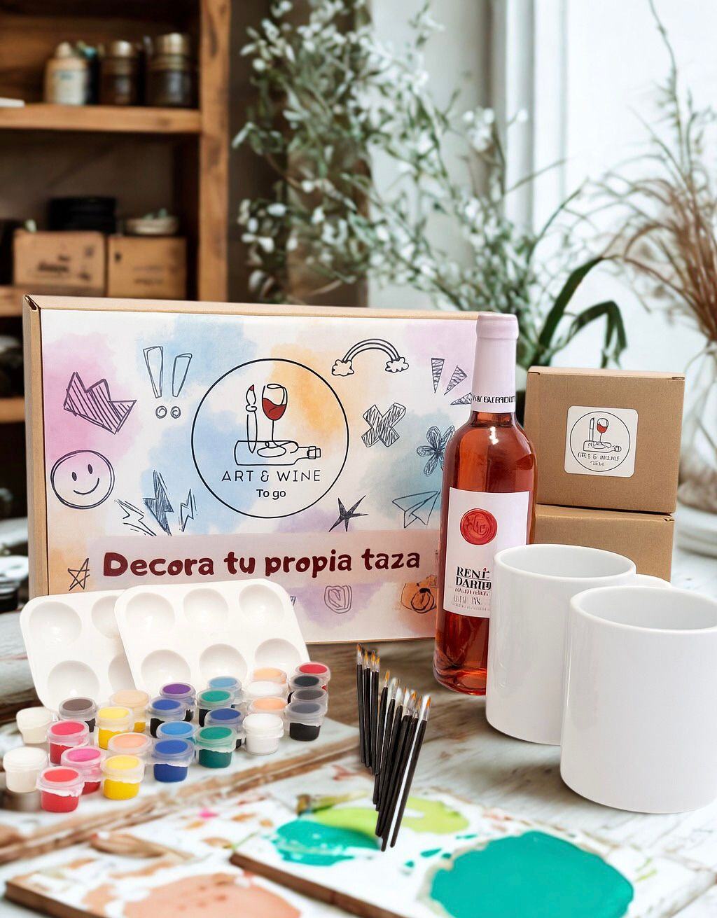 Pack Art & Wine To Go - Pack para llevar - Para 2 personas